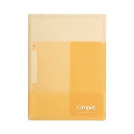 Kokuyo Campus Easy to Review Print File, Clip Folder, File Folder, A4, Yellow, Japan Import (FU-CE755Y)