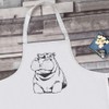 Azeeda 'Hippo Portrait' Unisex Cooking Apron (AP00080603)