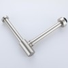RANDOM Brass Round Bottle P-Trap 1 1/4,Raise and Lengthen Adjustable