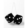 XtremeAuto Black Fuzzy Dice, Air Freshener
