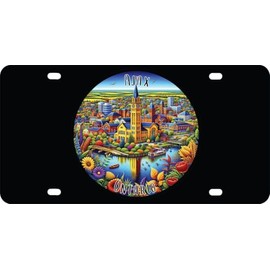 Ajax Ontario Mementos Souvenir Mini Metal License Plate 4.75 x 2.25 inch