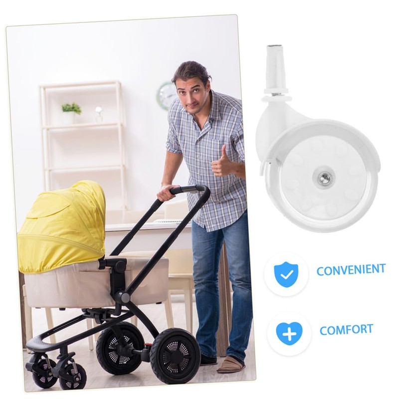 KOMBIUDA 2pcs Walker Wheel Replacement Parts for Mobile Walkers Senior