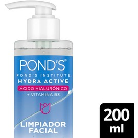 POND'S Limpiador Facial Hydra Active Ácido Hialurónico 200 ml + Hydra Active Gel Hidratante 110 g con ácido hialurónico