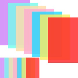 14Pcs Colored Overlays Dyslexia Reading Strips, 7 Colors Dyslexia Reading Strips for Dyslexia, 11 x 8.5" Reading Color Overlays, Guided Reading Highlight Strips, ADHD and to Reduce Visual Stress