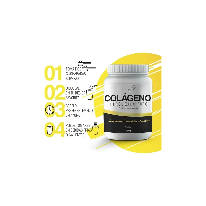 Cólageno Hidrolizado Energeios 450g Vitamina D3 Zinc Y C Cap