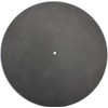Genuine Leather Turntable Platter Mat - Charcoal Gray Suede