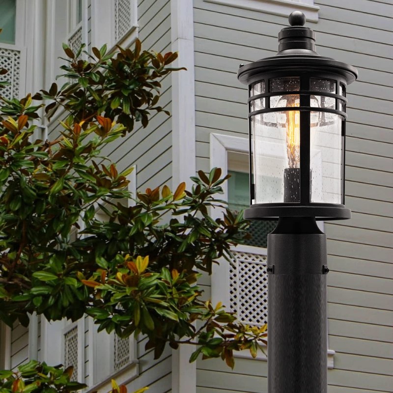 Darkaway Outdoor Post Lights Lamp Posts Outdoor Lighting, Waterproof Aluminum