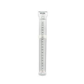 Taylor 2700N ClearVu Rain Gauge with Post Mounting Bracket, Measure and Monitor Precipitation, Easy to Read for Backyard, Patio, Garden, and Lawn, 5-inch, Clear