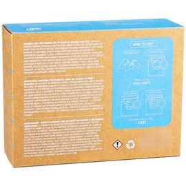 Free & Clear Unscented Laundry Detergent Sheets, Up to 100 Loads, Biodegradable, Non-Toxic, Plastic-Free Packaging, Safe for All Machines