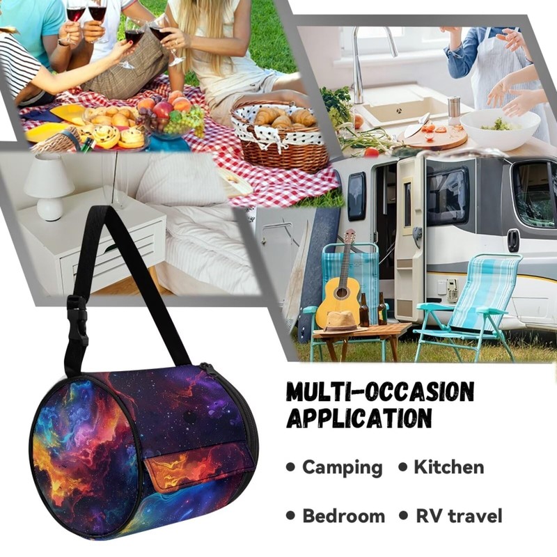 Hudotybom Hanging Toilet Paper Holder Galaxy Camping Paper Towel Holder