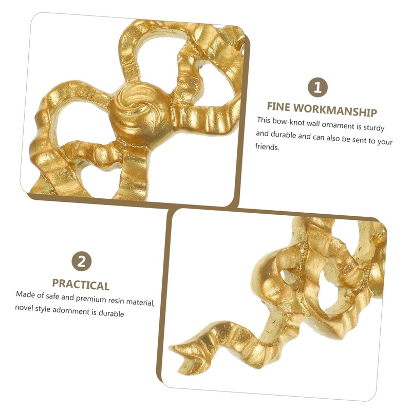 MAGICLULU Resin Bow Knot Wall Hanging Ornaments Cute Indoor Wall