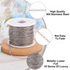 Pandahall 1 Roll 50m/164ft/54yards 304 Stainless Steel Curb Cable Chain
