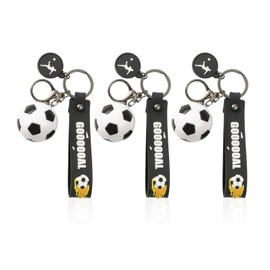 3 Pieces Football Key Rings, Mini Soccer Hangings, Fun Bag Pendants, Children's Key Chains, Key Accessories, Creative Sports Gifts