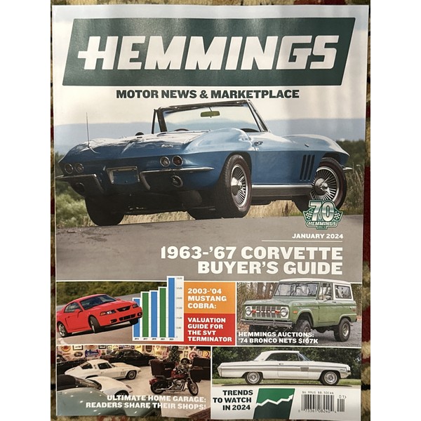Hemmings Motor News & Marketplace Magazine January 2024 Corvette Buyer’s