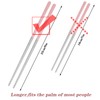 GOTH Perhk 304 Stainless Steel Chopsticks, 4 Pairs Reusable Multicolor