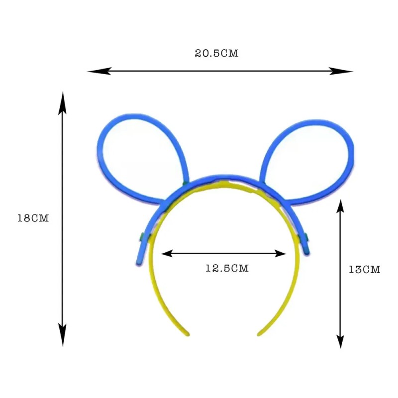 20 Pza De Diadema Neon Glow Orejas Mickey Cyalume 200