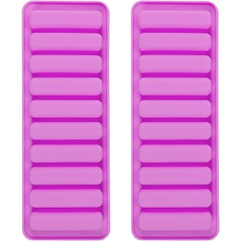 Long Strip Silicone Mold 2PCS-10 Cavity Finger Shaped Chocolate Mold Rectangular Cereal Chocolate Bar Cookie Molds Non Stick Ice Cube Tray Homemade Bake Ware Baking Tools
