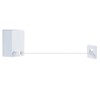 4.2m Clothes Drying Laundry Line Retractable Stainless Steel Punch Free