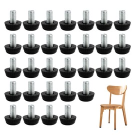 30 Pcs Adjustable Levelling Feet M6, M6*11 * 15 Furniture Levellers, Furniture Screw Leveling Foot, Heavy Duty Furniture Levelers Glide Leveling Feet In Table Chair Feet Floor Protector