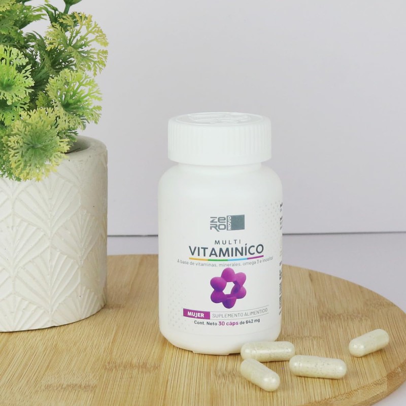 Multivitamínico para Mujer ZeroNovo® 30 caps con Omega3