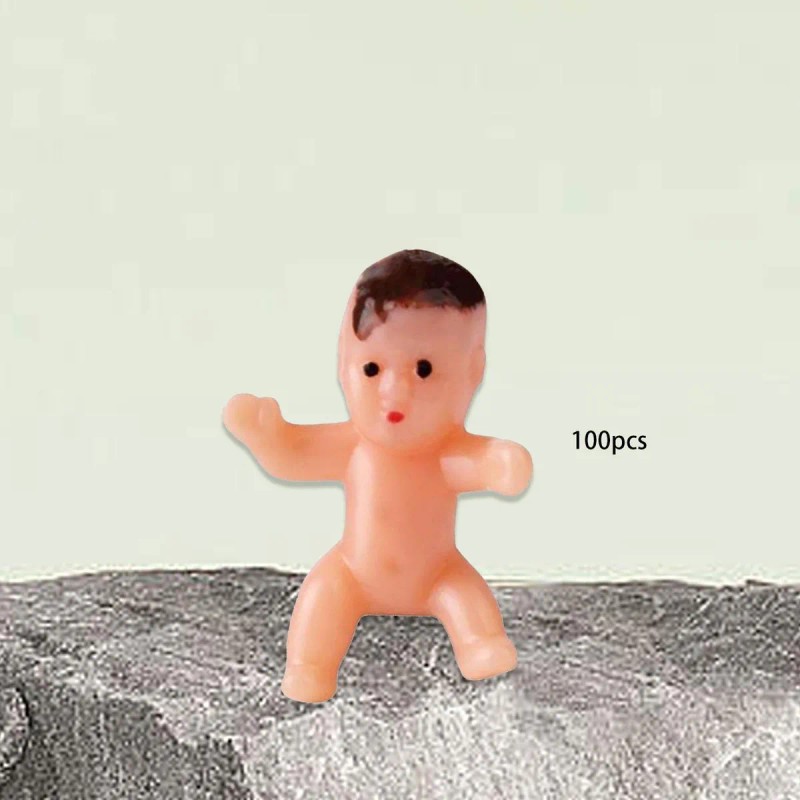 100x Mini Tiny Babies Figuras De Bebé Mensuales L
