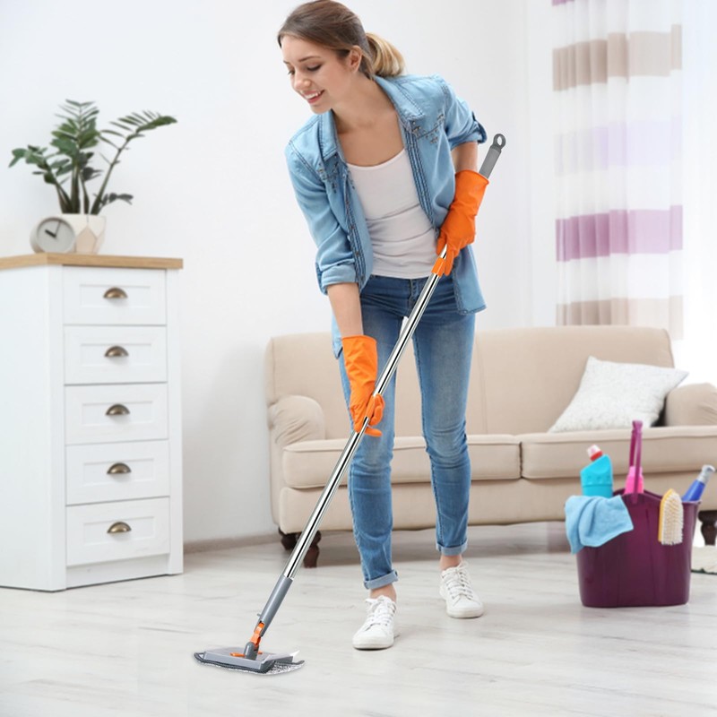 Loebelle Wall Cleaner Mop with Long Handle 76 Inch, Baseboard