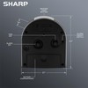 Sharp Small Battery Operated Analog Alarm Clock Silent No Ticking,