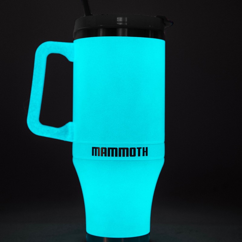 Mammoth Ascent Light Blue Glow in the Dark 40 oz