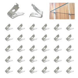 Shelf Clips 30pcs 201 Stainless Steel Metal Shelf Clips for Cabinet Shelf Support Clips for Shelf Pilaters Adjustable Shelving System DIY Cabinet Bookshelf Sheving