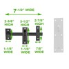 Renovators Supply Manufacturing Door Lock Latch 7 in. Black Iron