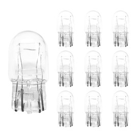 FSTURIOS 10PCS T20 Car Flat Foot Mini Light, 168 192 12V 5W Low Power Halogen Width Indicator Light, Waterproof Quartz Glass Instrument Light Flat Foot Vehicle Turn Signal Bulb