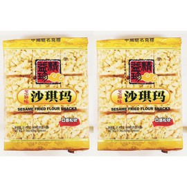 Sesame Fried Flour Snacks, Chinese Style Crispy Crackers, 21.4 oz, 2 Pack