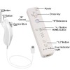 Tevodo Wireless Remote Controller Compatible with Wii Wii U (White