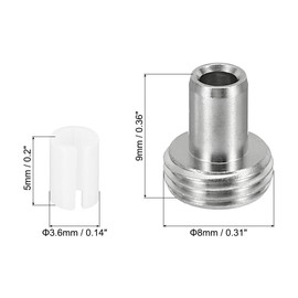 PATIKIL Fiber Optical Tool Sets, 10 Pack 5mm Ceramic Core with Metal Heads for Visual Fault Locator Fiber Cable Tester