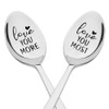 I Love You Spoons for Boyfriend & Husband - 2Pcs