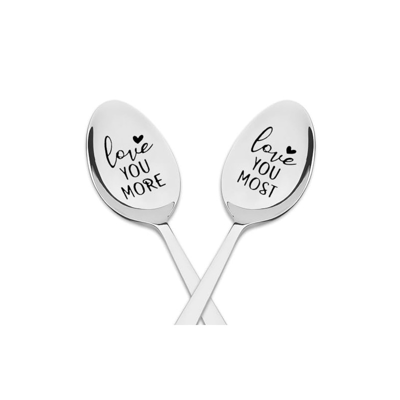 I Love You Spoons for Boyfriend & Husband - 2Pcs