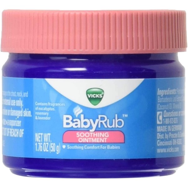 Vicks BabyRub Soothing Ointment 1.76 OZ - Buy Packs and SAVE (Pack of 4)