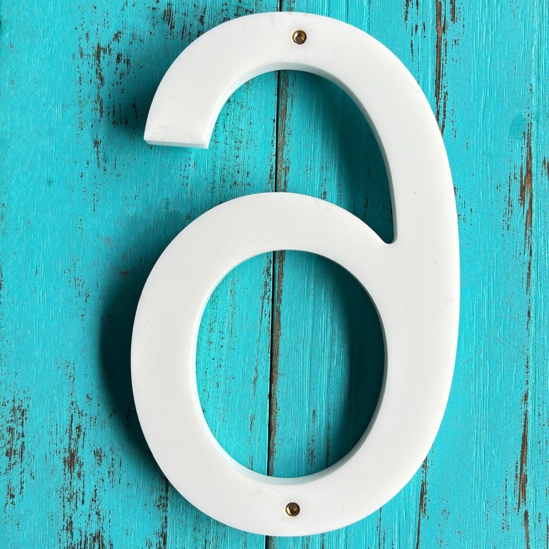 Modern 8-Inch House Numbers/Anti-fade & Rustproof Address Number for Home