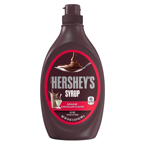 HERSHEY'S Chocolate Syrup, 24 Ounce (Pack of 8)