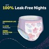Goodnites Girls' Nighttime Bedwetting Underwear, Size Extra Large (95-120 lbs),