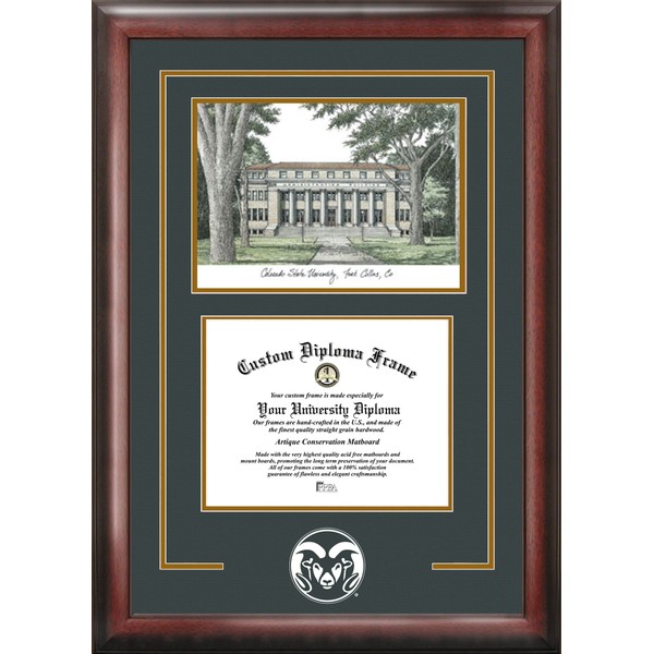 Campus Images CO999SG Colorado State University Spirit Graduate Diploma Frame