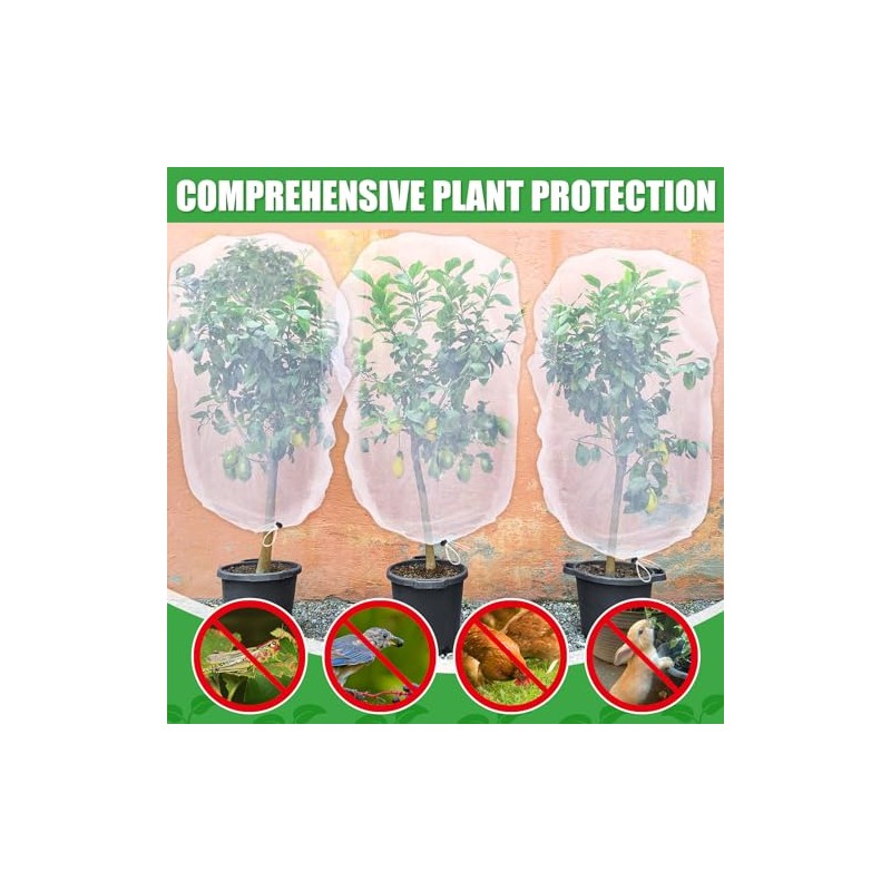 6 Pack Bird Netting for Garden Protection - 3.3x5FT Size