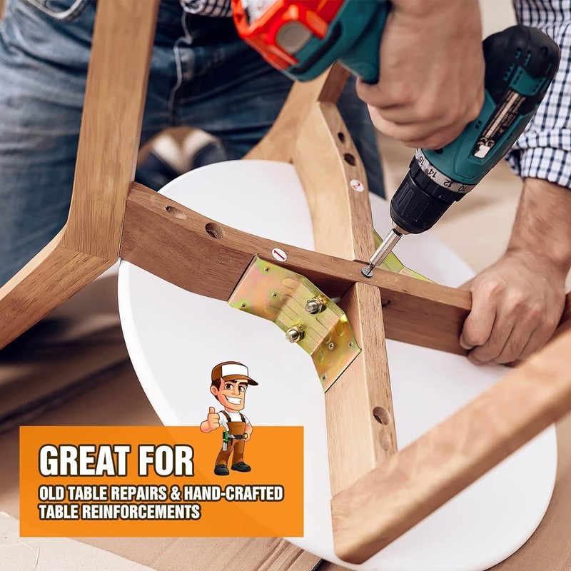 Kerf Mount Corner Bracket Set of 8,Surface Mount Corner Bracket