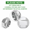 TAISHER 1PCS 304 Stainless Steel Union，1-1/2" NPT Female Cast Pipe