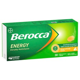 Berocca Energy Mango & Orange Effervescent Tablets 30 Pack