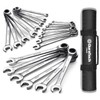 DURATECH Ratcheting Wrench Set, Combination Wrench Set, SAE & Metric,