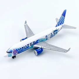 AVIAMUSE Model Airplane, United N14102 Aircraft Planes Model Suitable for Collection and Christmas Birthday, Desktop Decor