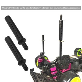 YINETTECH Pack of 8 RC Body Post Extension Compatible with RC HSP 1/10 Model Car, RC Car Body Replacement Parts, Plastic, Black