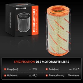 Frankberg Air Filter with Filter Insert Compatible with A2 8Z0 Arosa 6H1 Amaro.k Platform/Chassis S1B S6B S7B Lup.o 6E1 6X1 Polo 6N1 Polo 6N2 Replace# 6N0129620A