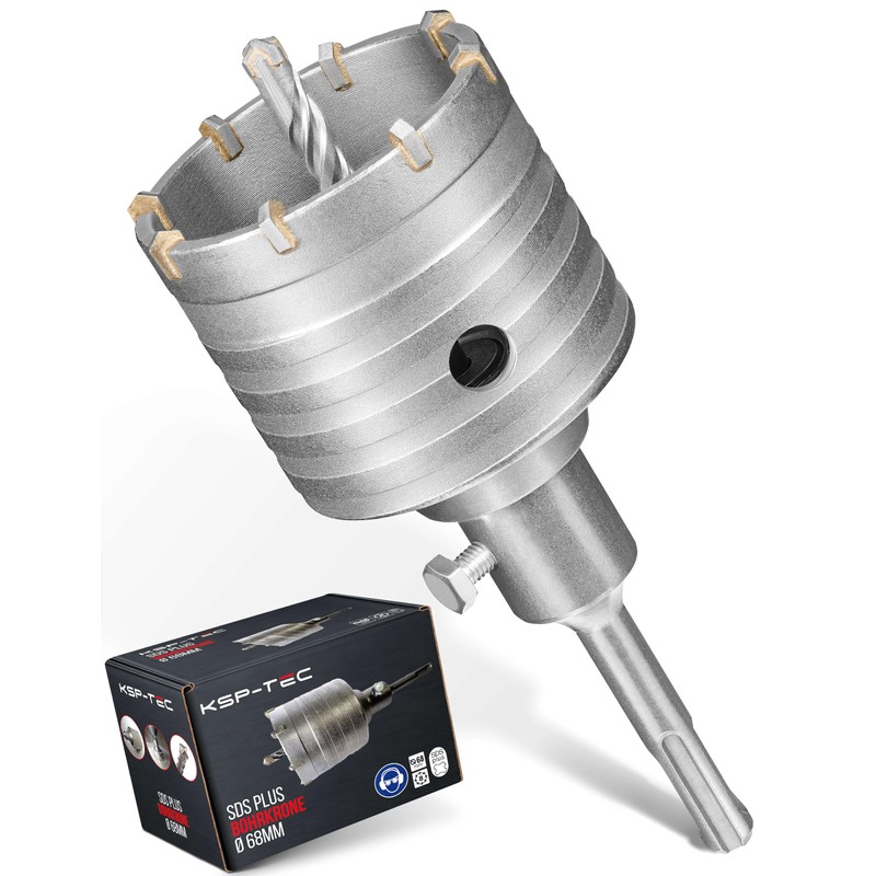 KSP-Tec®, Drill Bit, 68 mm, Reinforced Construction, Hammer Impact Resistant,